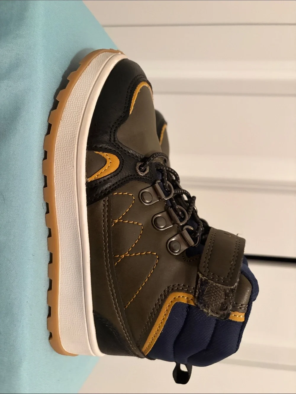 Rockport Kids Brown, Navy & Tan High-Top Boots